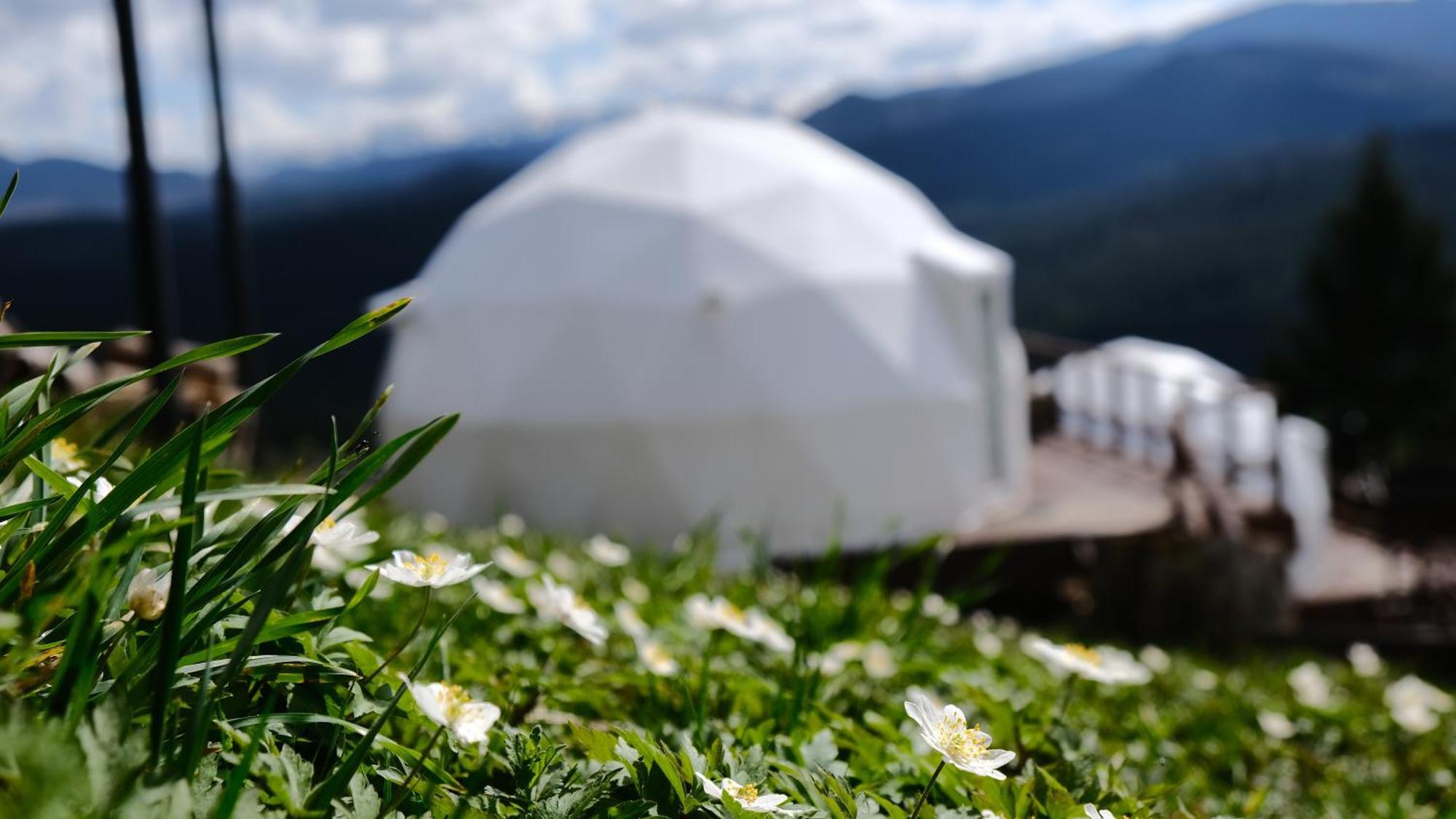 Глемпінг Де Вайб Hotel Vorokhta Bagian luar foto