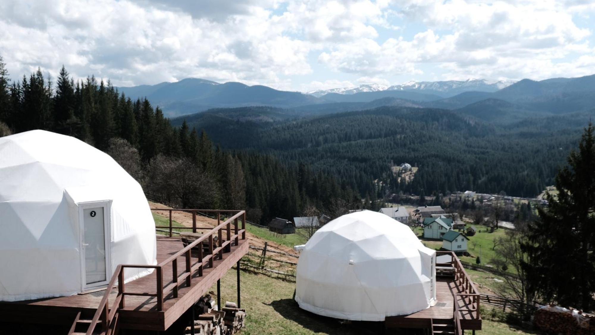 Глемпінг Де Вайб Hotel Vorokhta Bagian luar foto